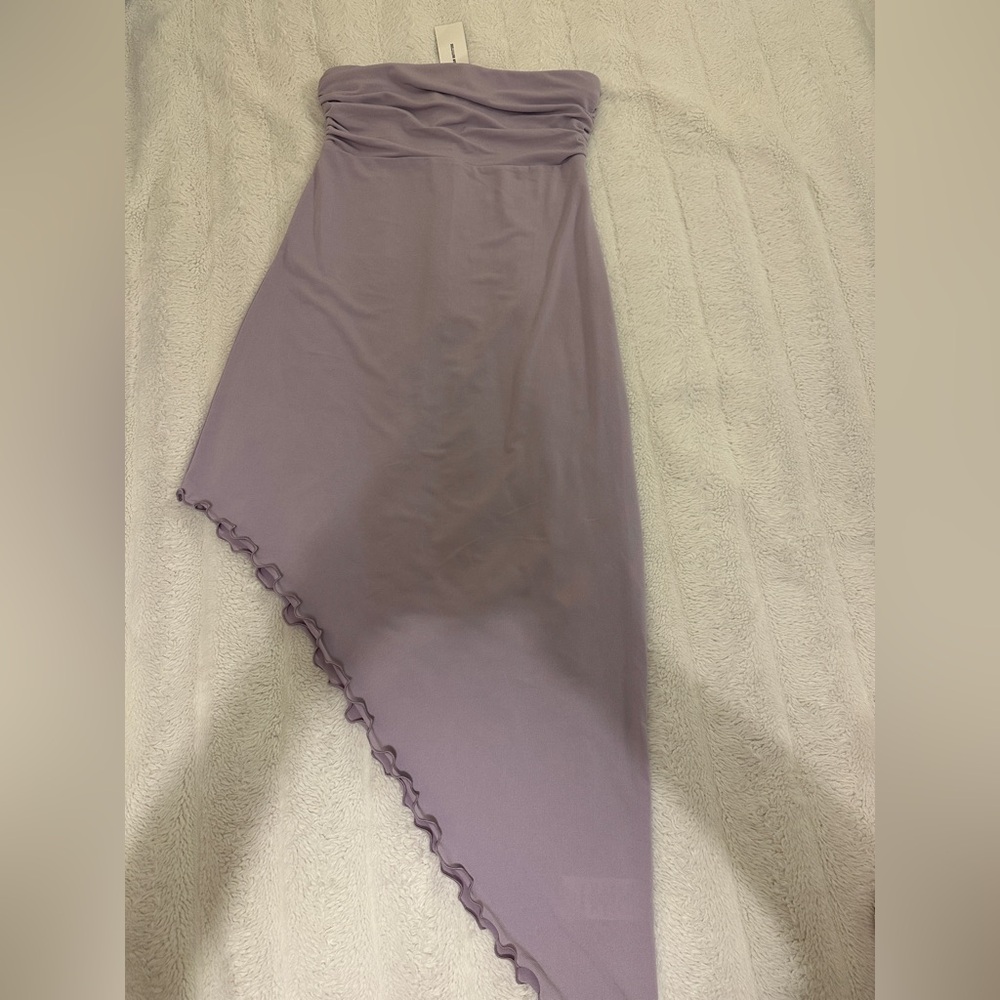 Urban Outfitters Strapless Asymmetrical Lavender Dress
